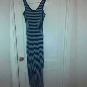 Striped tank maxi